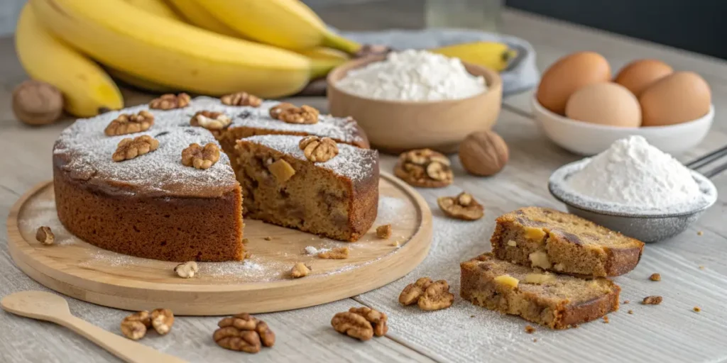 Banana Walnut Cake Recipe