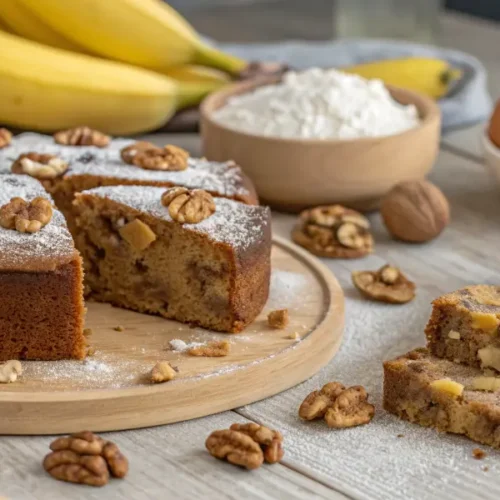 Banana Walnut Cake Recipe