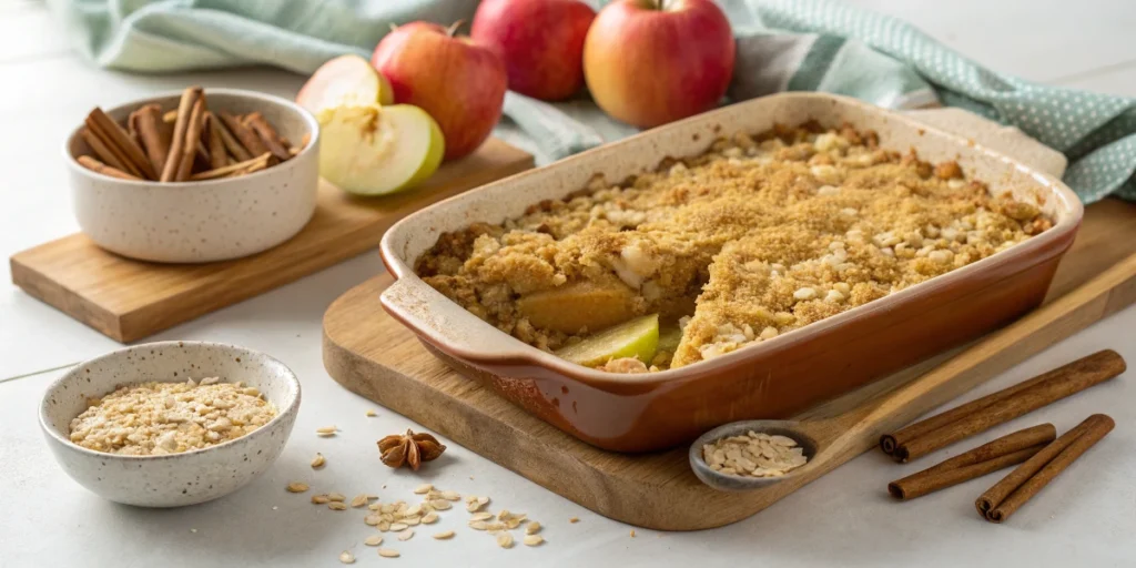 Apple Crumble Recipe with Oats