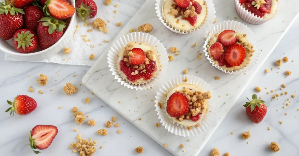 Strawberry Crunch Cheesecake Bites Recipe